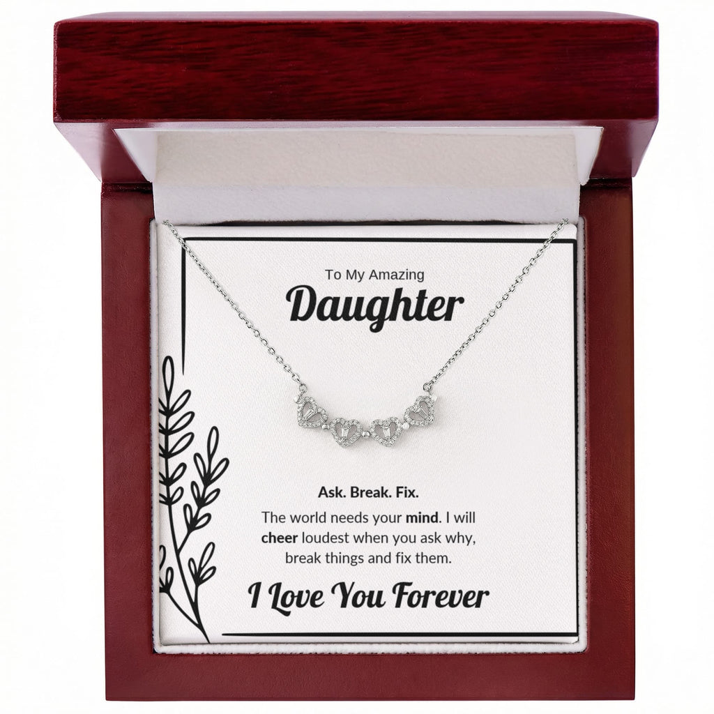 Ask Break Fix | Magnetic Hearts Necklace for Daughter
