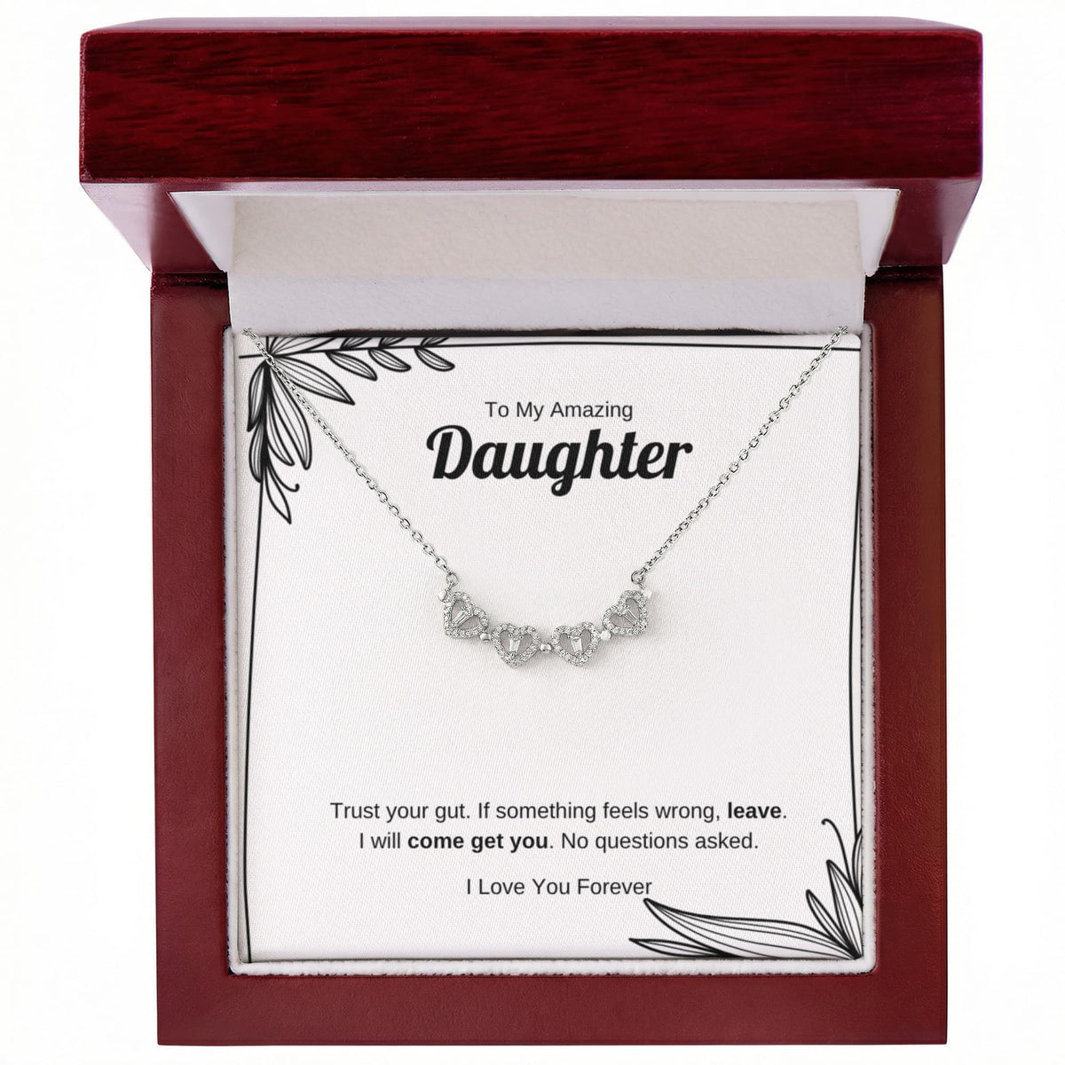 Trust Your Gut | Magnetic Hearts Necklace for Daughter