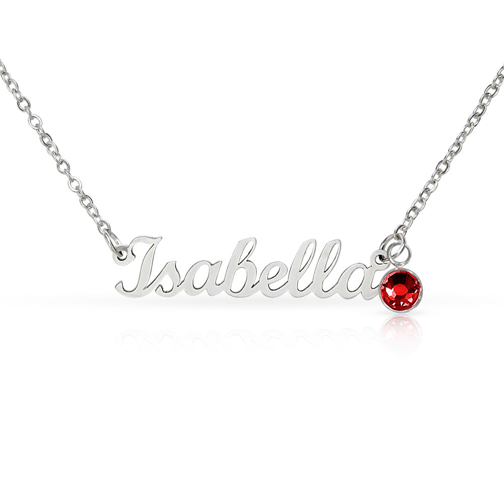 Wear Your Crown | Custom Name Necklace with Birthstone for Daughter