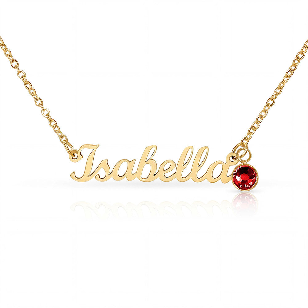 I Can Promise You Will Be Ready | Custom Name Necklace with Birthstone for Daughter