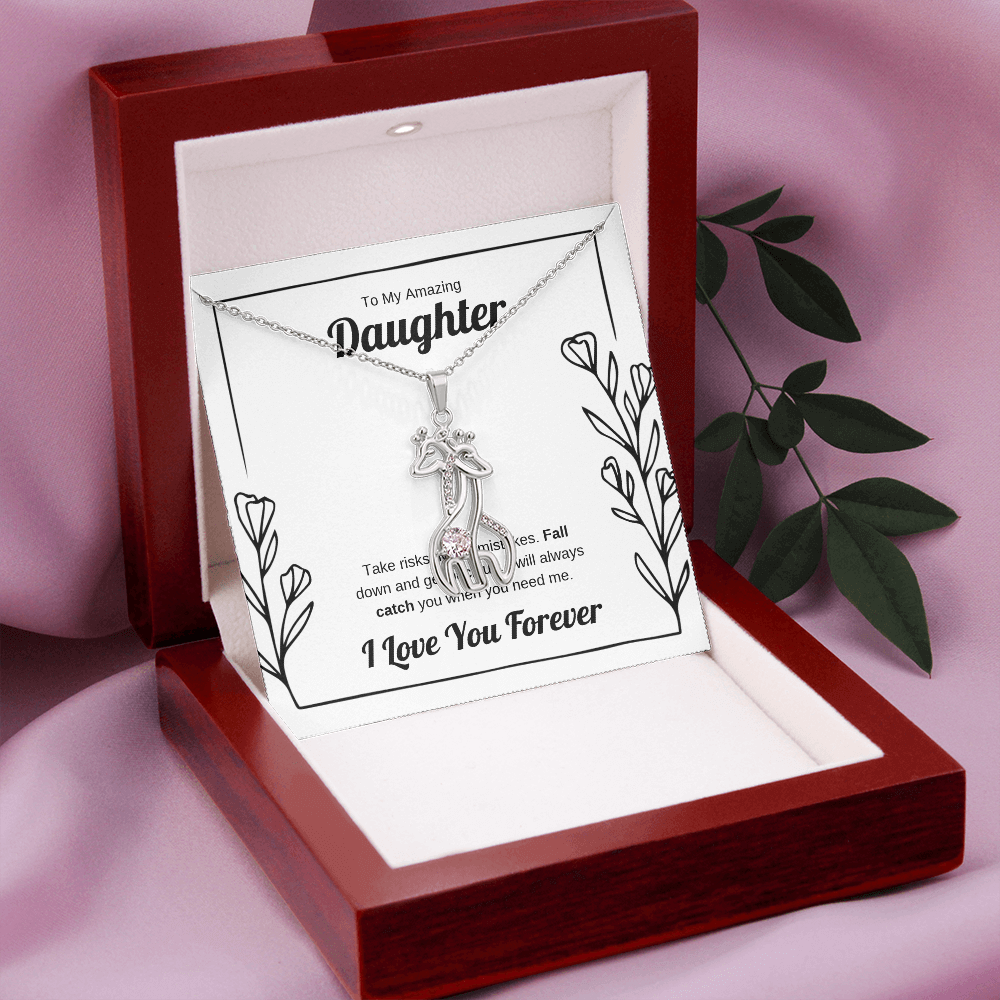I Will Catch You | Giraffe Necklace for Daughter
