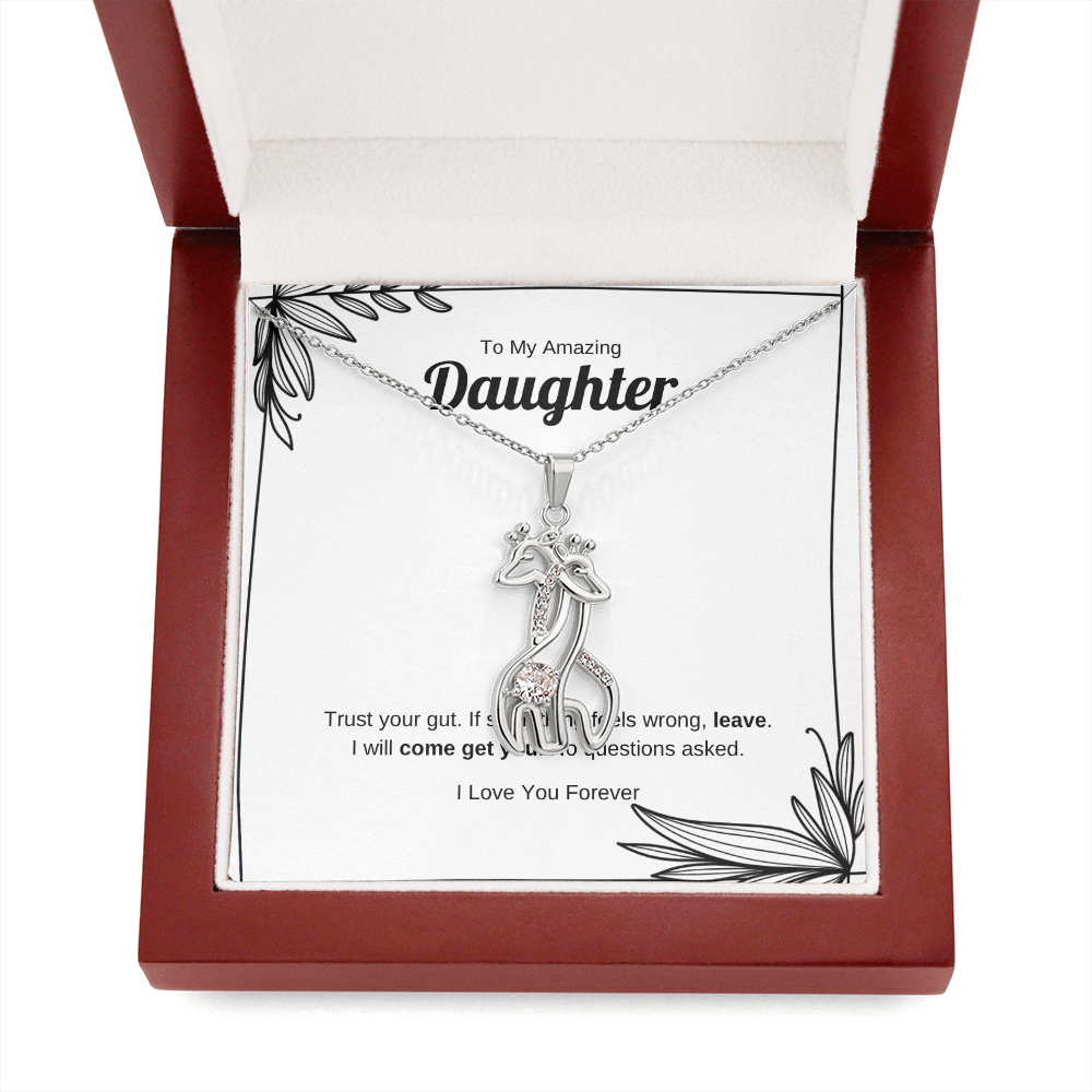 Trust Your Gut | Giraffe Necklace for Daughter
