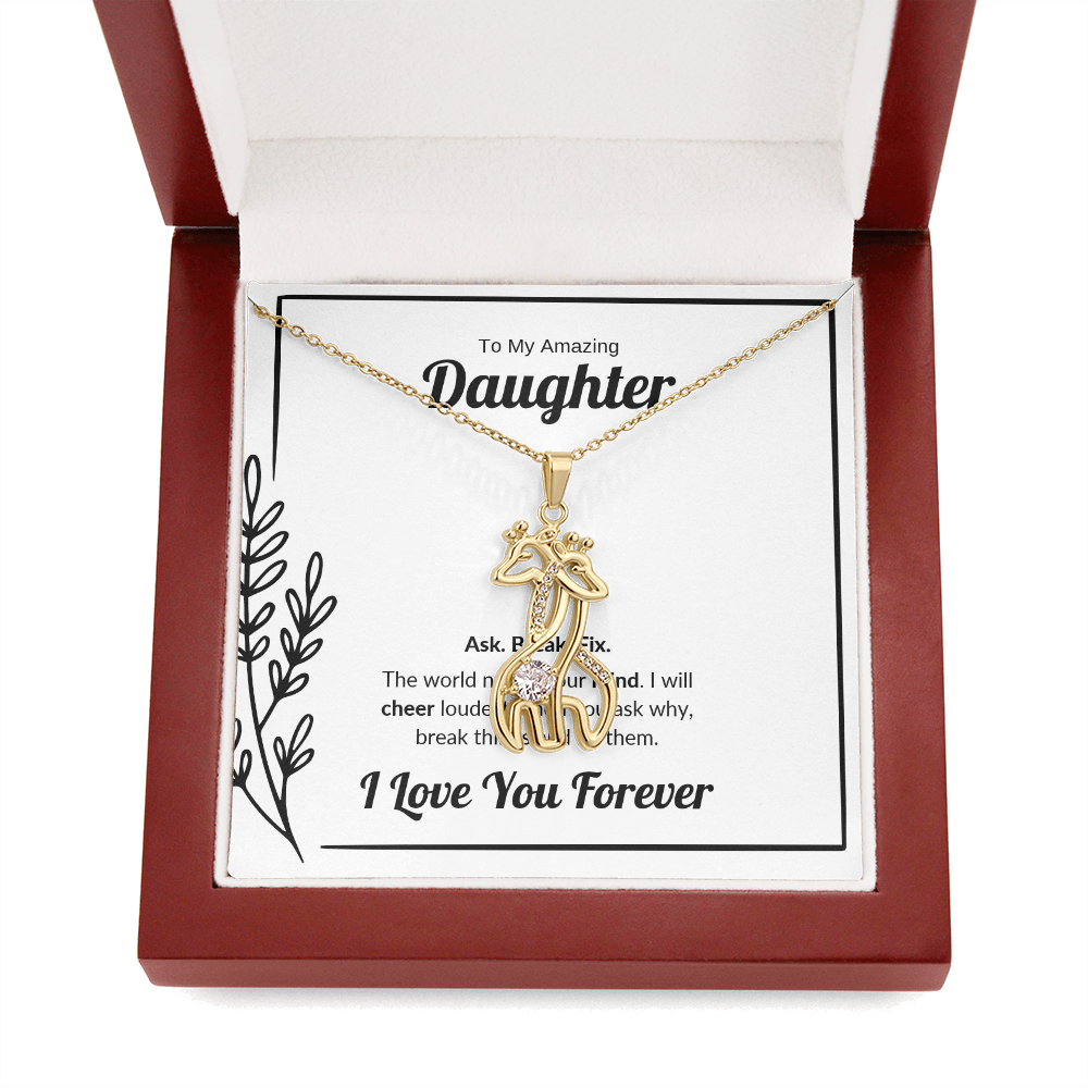Ask Break Fix | Giraffe Necklace for Daughter