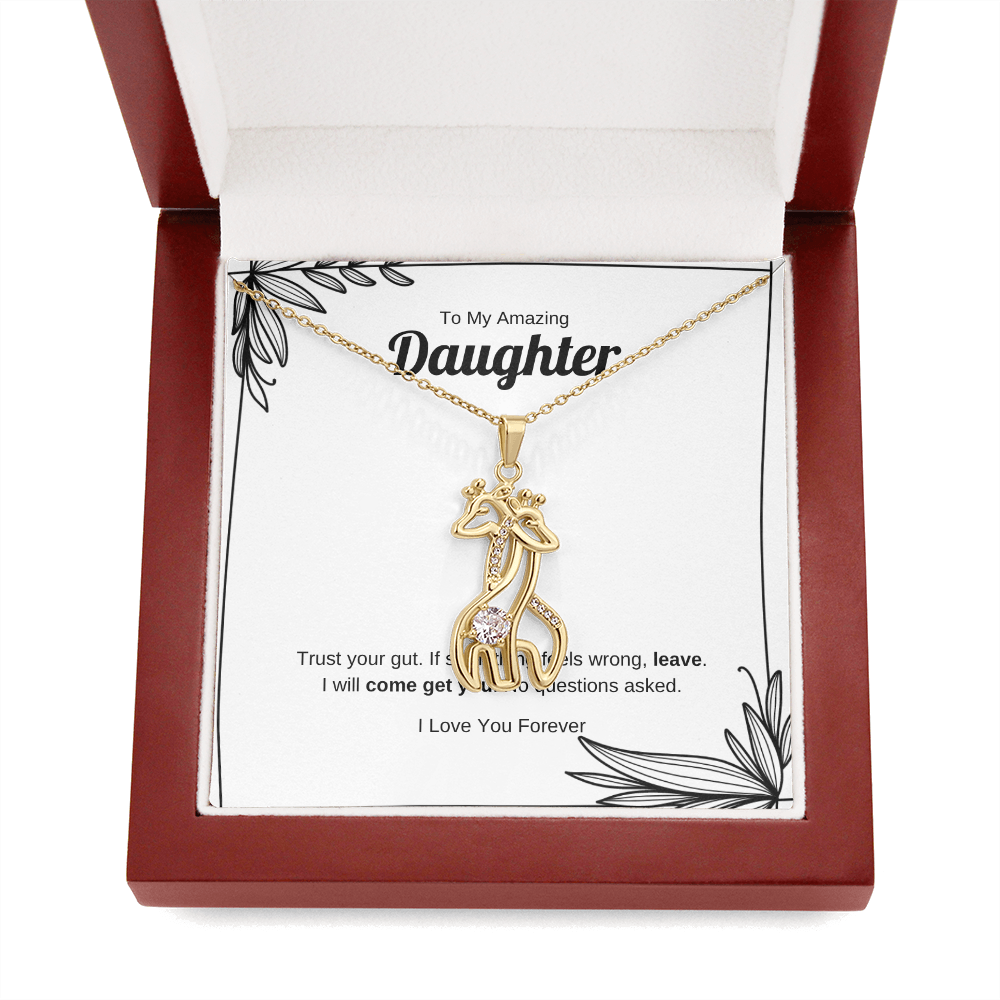 Trust Your Gut | Giraffe Necklace for Daughter