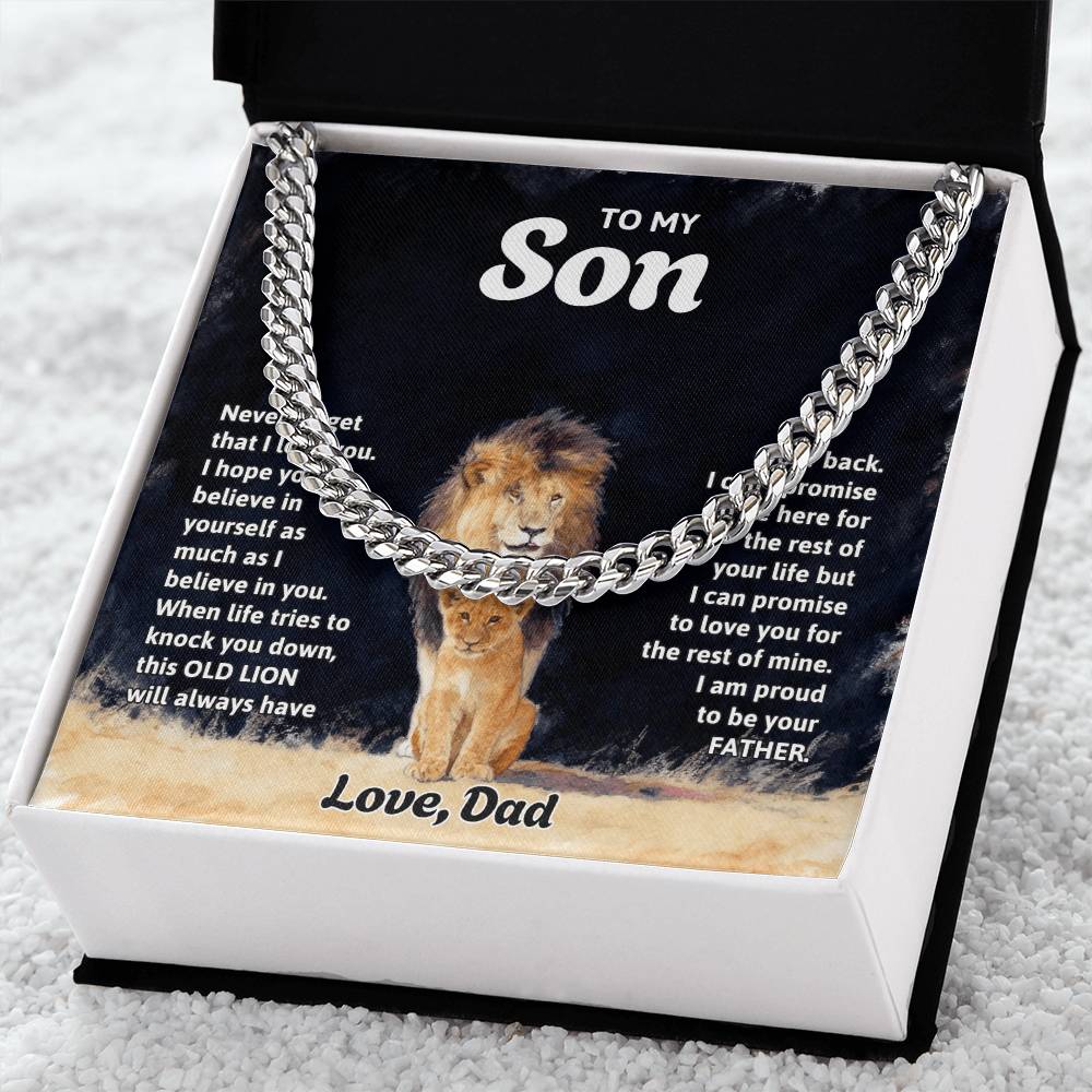 To My Son, This Old Lion Will Always Have Your Back, Love, Dad