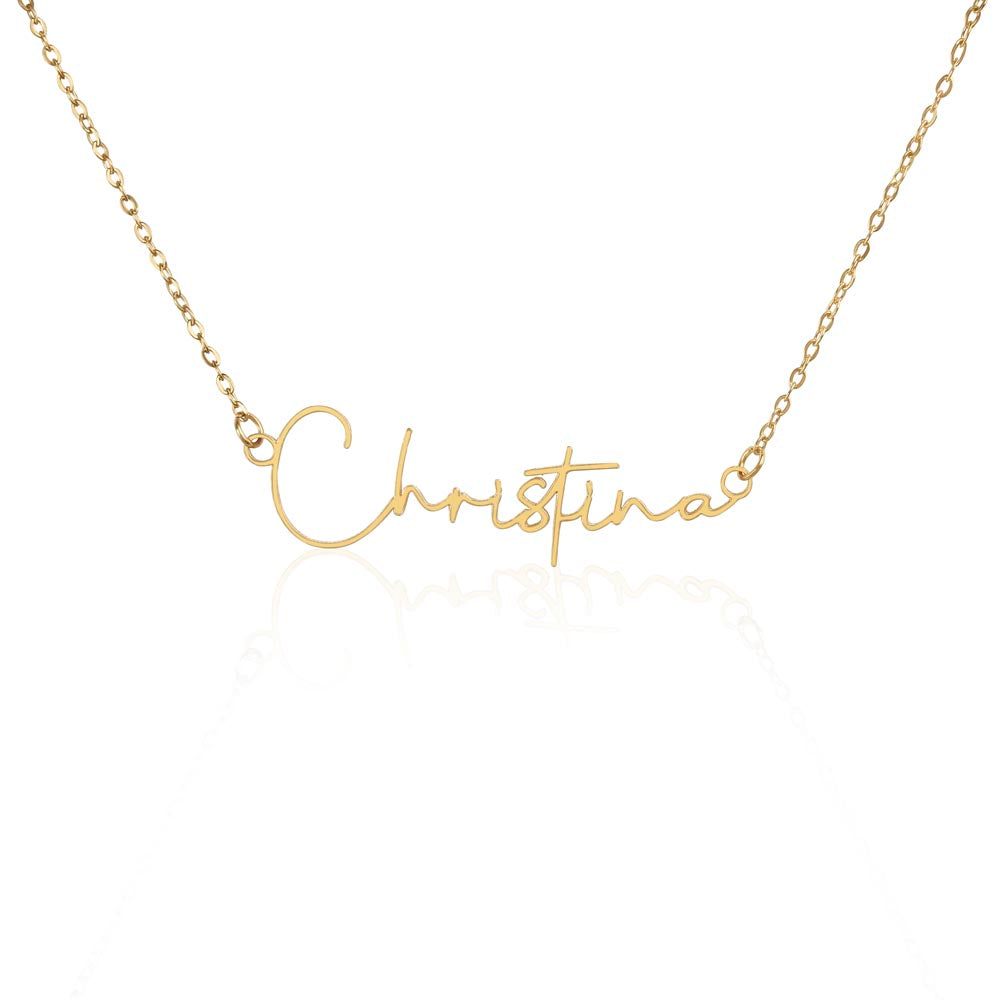 Always My Little Girl | Signature Name Necklace for Daughter