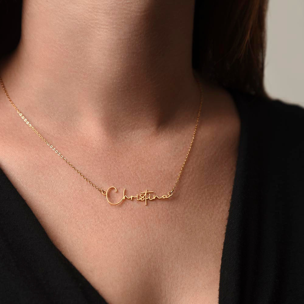 Trust Your Gut | Signature Name Necklace for Daughter
