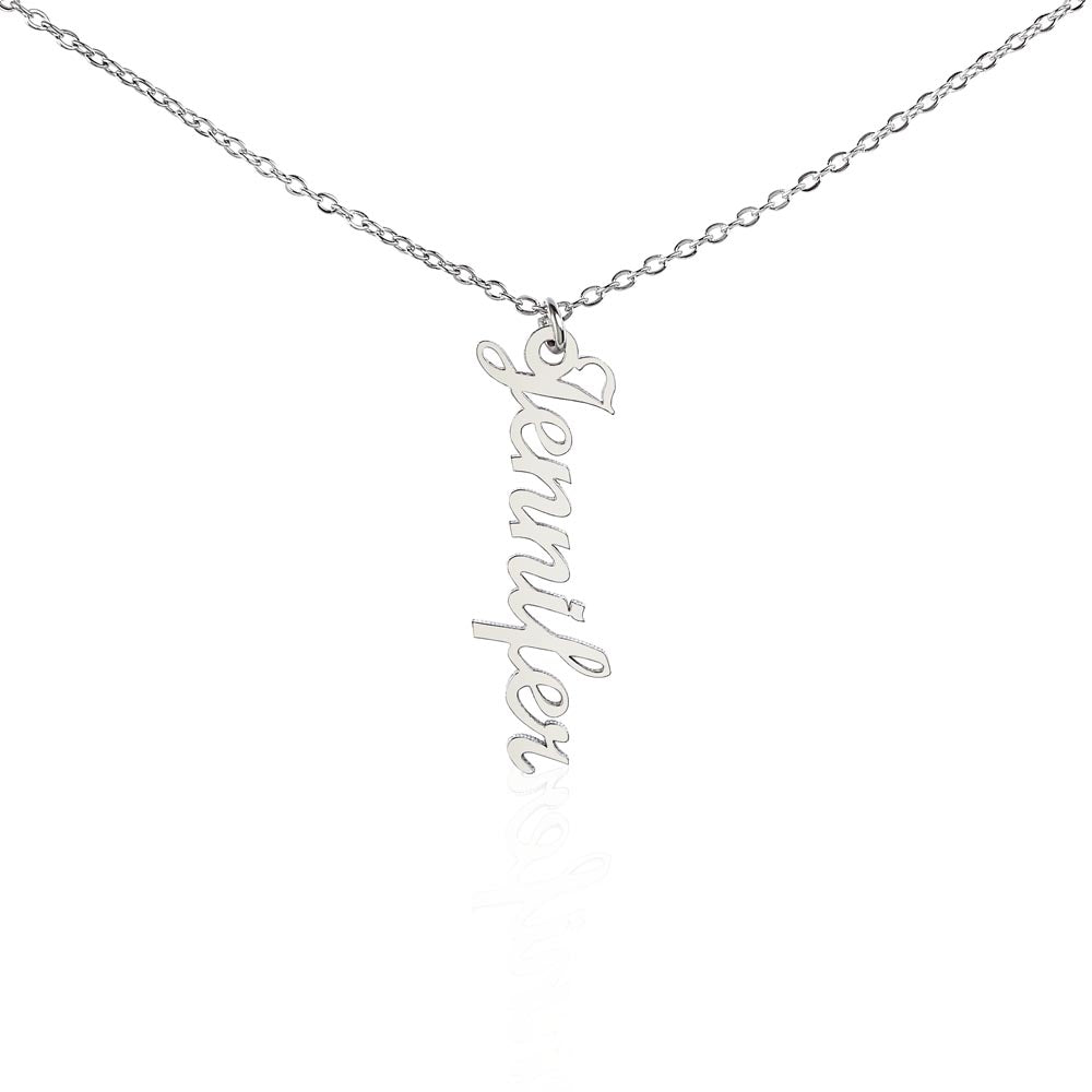 Wear Your Crown | Vertical Name Necklace for Daughter