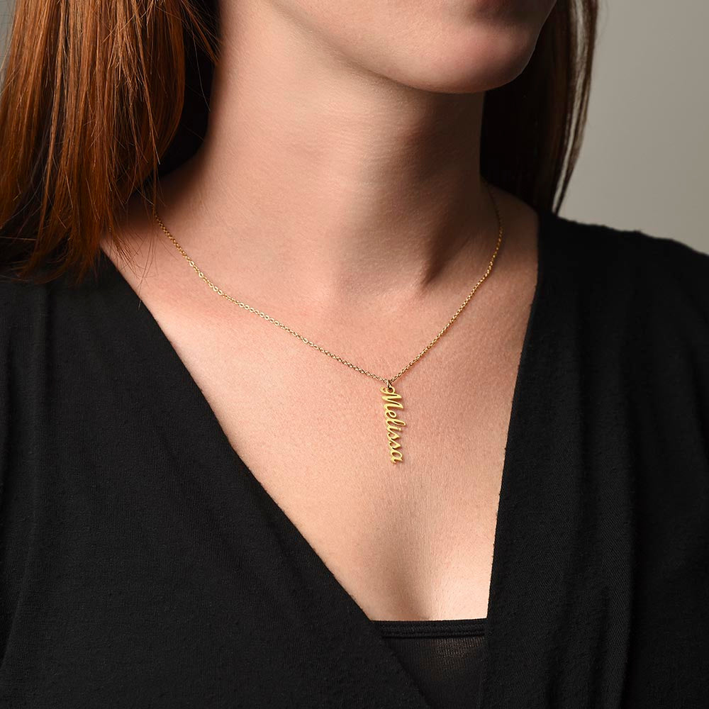 Wear Your Crown | Vertical Name Necklace for Daughter