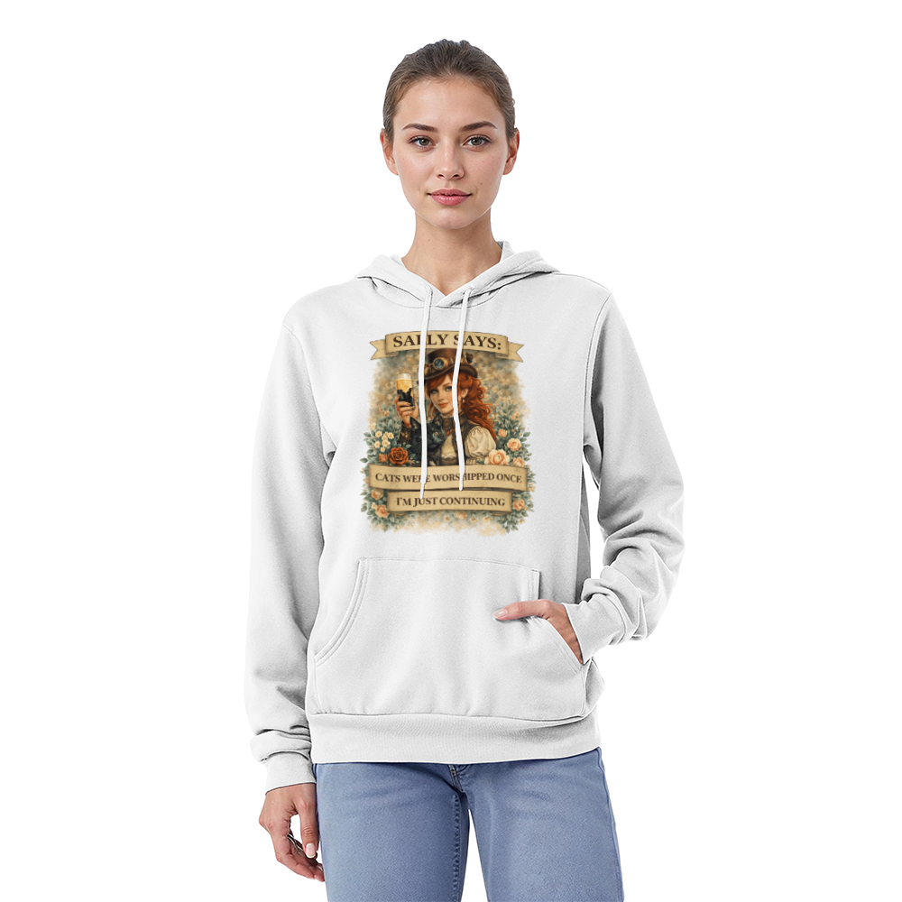Sally Says: Cat's Were Worshipped Once Fleece Hoodie