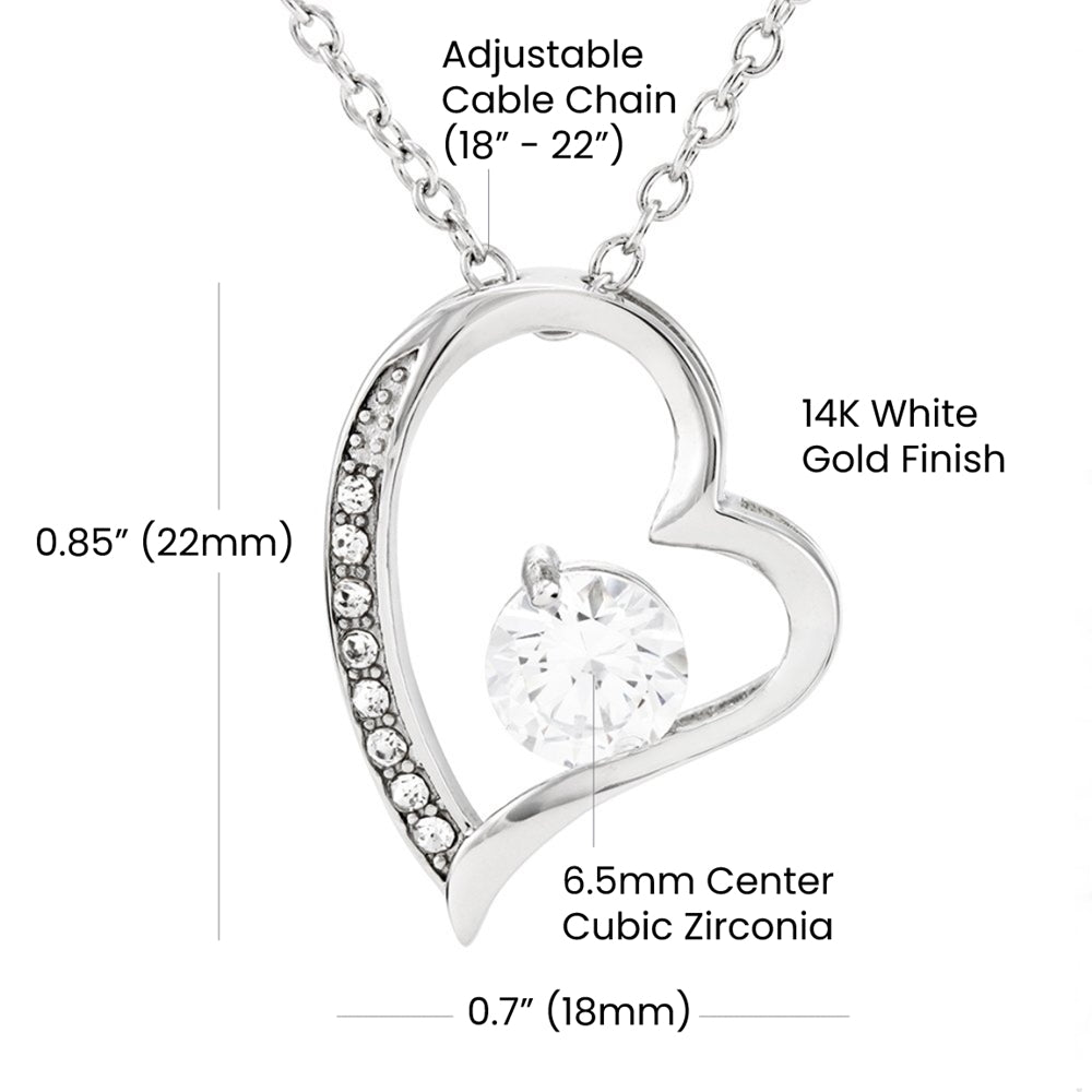 To my beloved Wife, I don't know what I did to deserve you and our amazing kids, . . . Forever Love Pendent