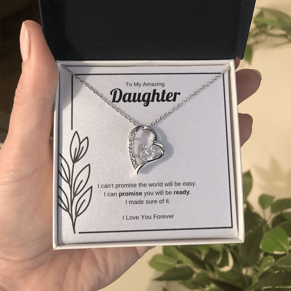 I Can Promise You Will Be Ready | Forever Love Necklace for Daughter