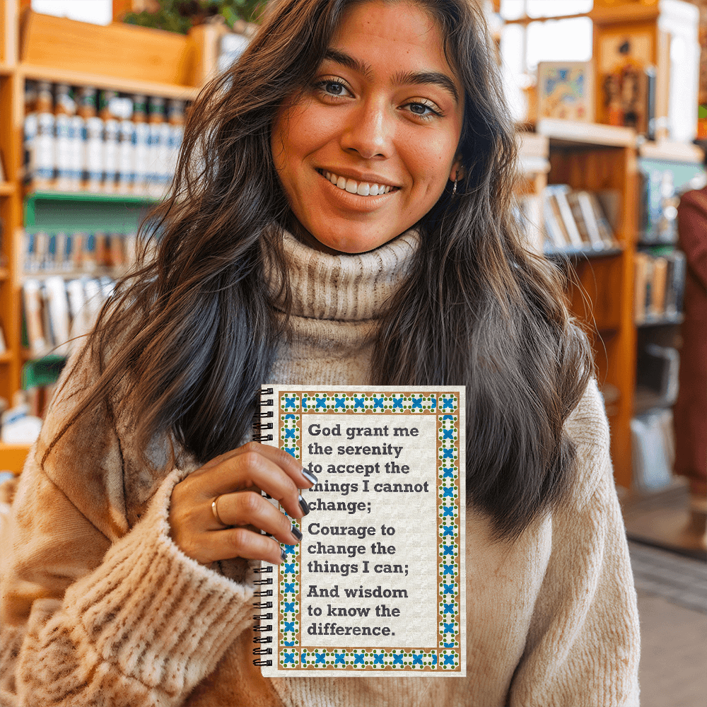 Serenity Prayer - Spiral Notebook for Journaling