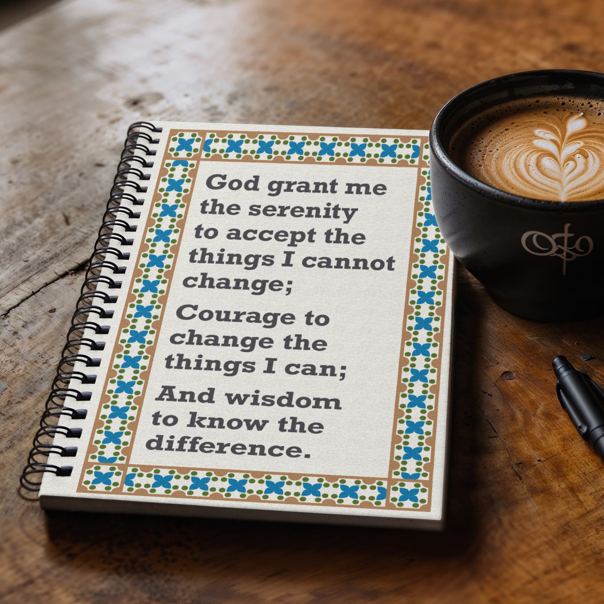 Serenity Prayer - Spiral Notebook for Journaling