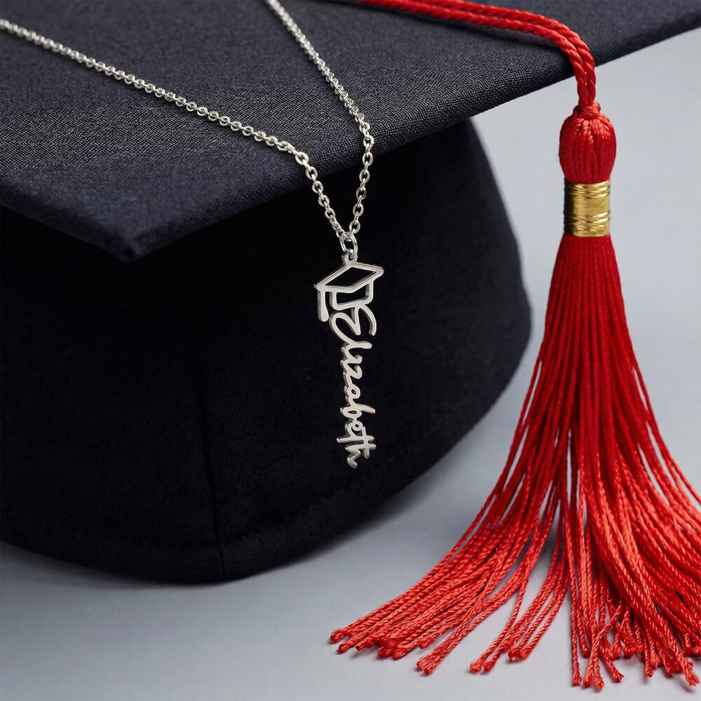 To My Beautiful Graduate Necklace – Custom Name Gift – Meaningful Keepsake for Her