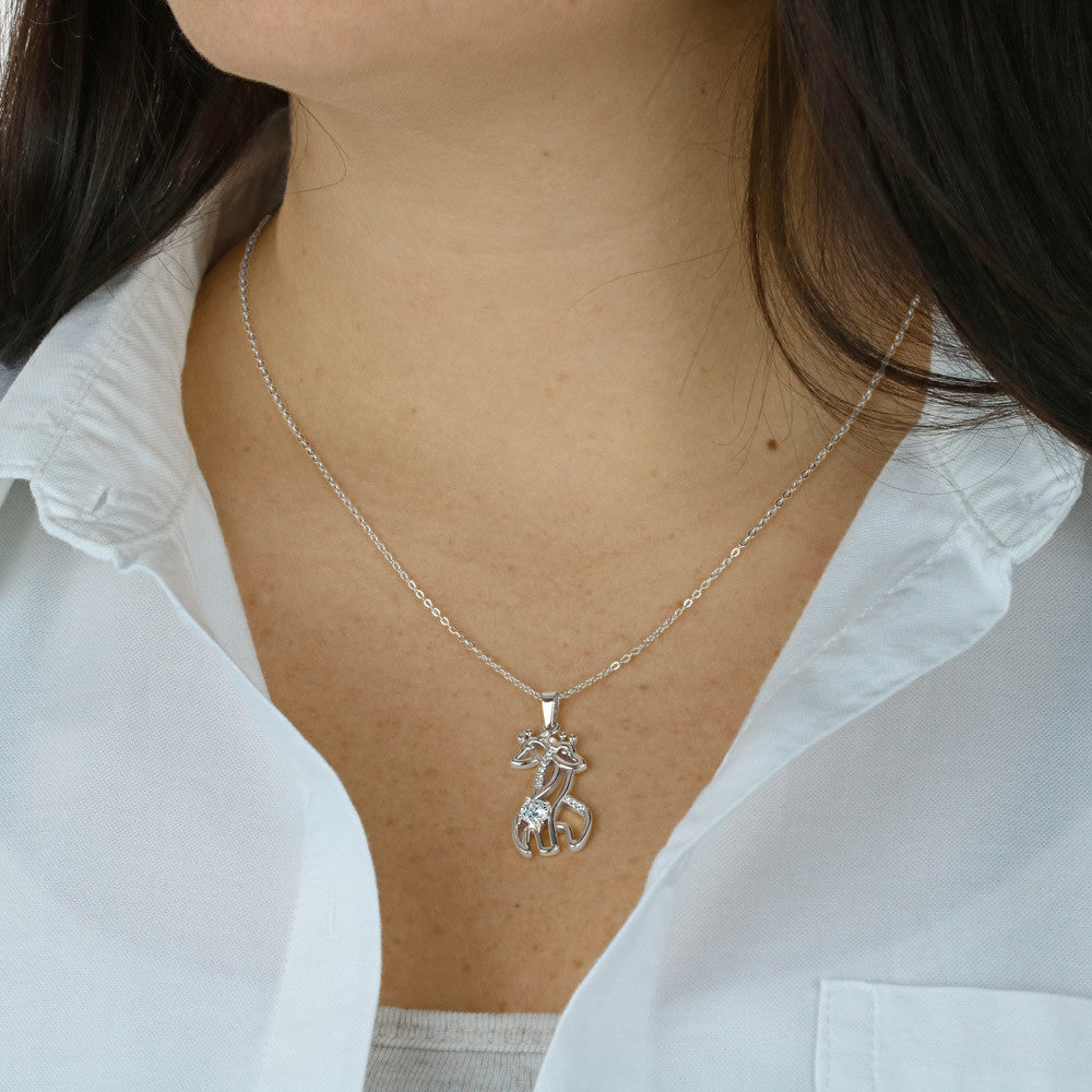 My Door Stays Open | Giraffe Necklace for Daughter