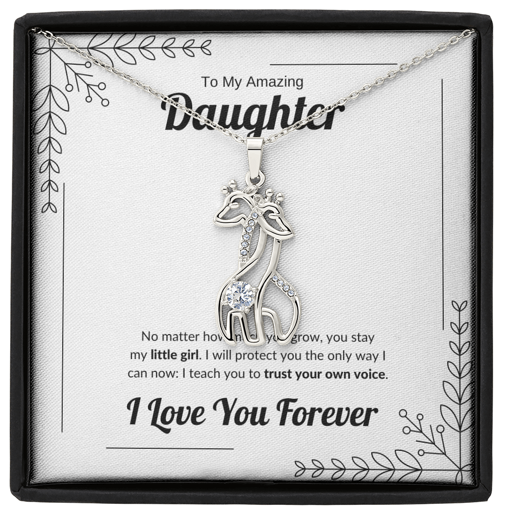 Always My Little Girl | Giraffe Necklace for Daughter