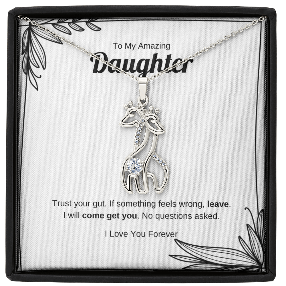 Trust Your Gut | Giraffe Necklace for Daughter