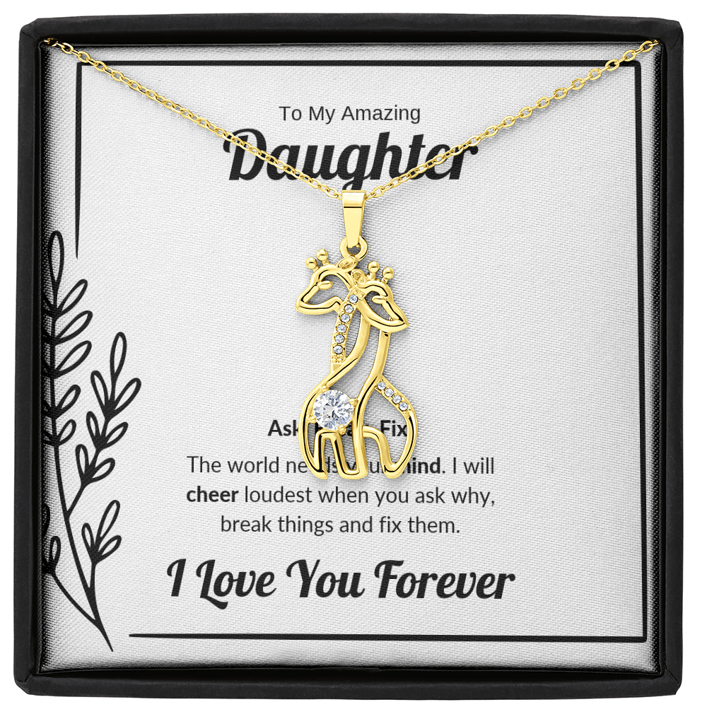 Ask Break Fix | Giraffe Necklace for Daughter