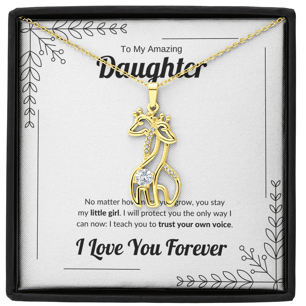 Always My Little Girl | Giraffe Necklace for Daughter
