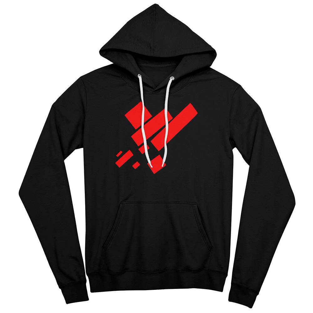 Suprematist Painting: Eight Red Rectangles (1915) on a hoodie