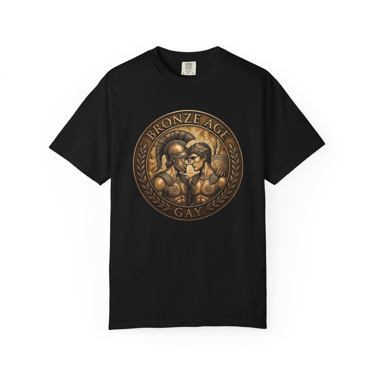 Bronze Age Gay Shirt | Spartan Warrior Pride Tee | Ancient Greek Mythology Graphic T-Shirt | Comfort Colors Unisex Tee