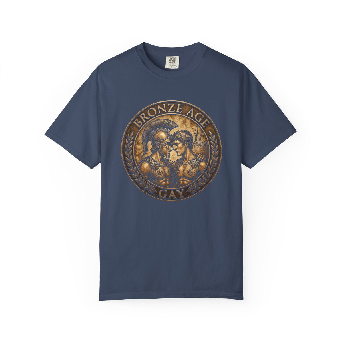 Bronze Age Gay Shirt | Spartan Warrior Pride Tee | Ancient Greek Mythology Graphic T-Shirt | Comfort Colors Unisex Tee