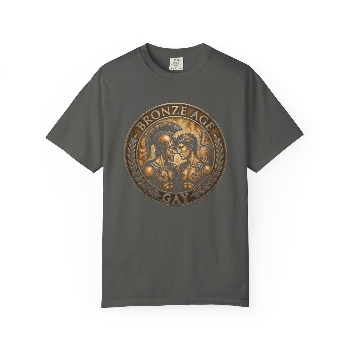 Bronze Age Gay Shirt | Spartan Warrior Pride Tee | Ancient Greek Mythology Graphic T-Shirt | Comfort Colors Unisex Tee
