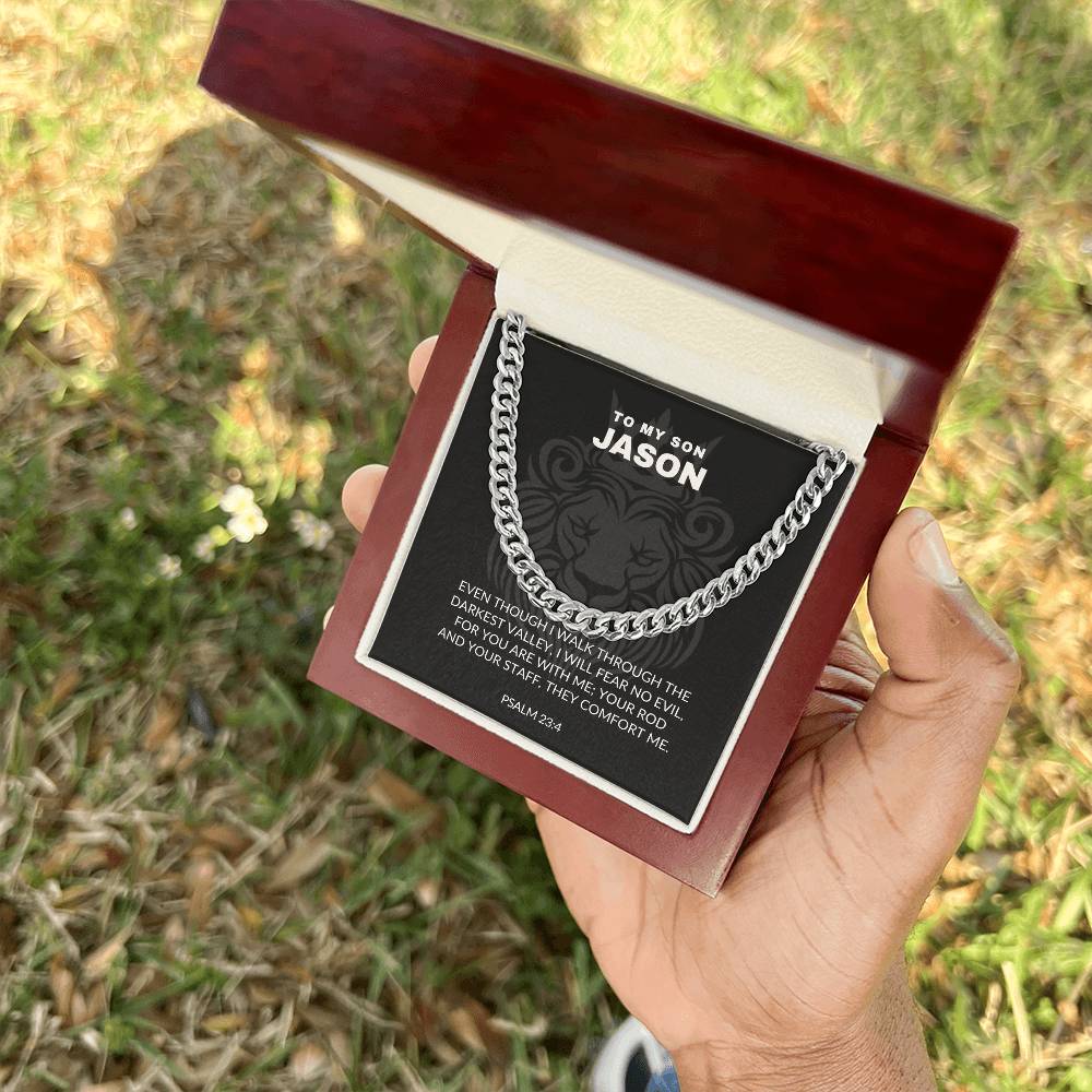 Psalms 23:4 - Cuban Link Chain