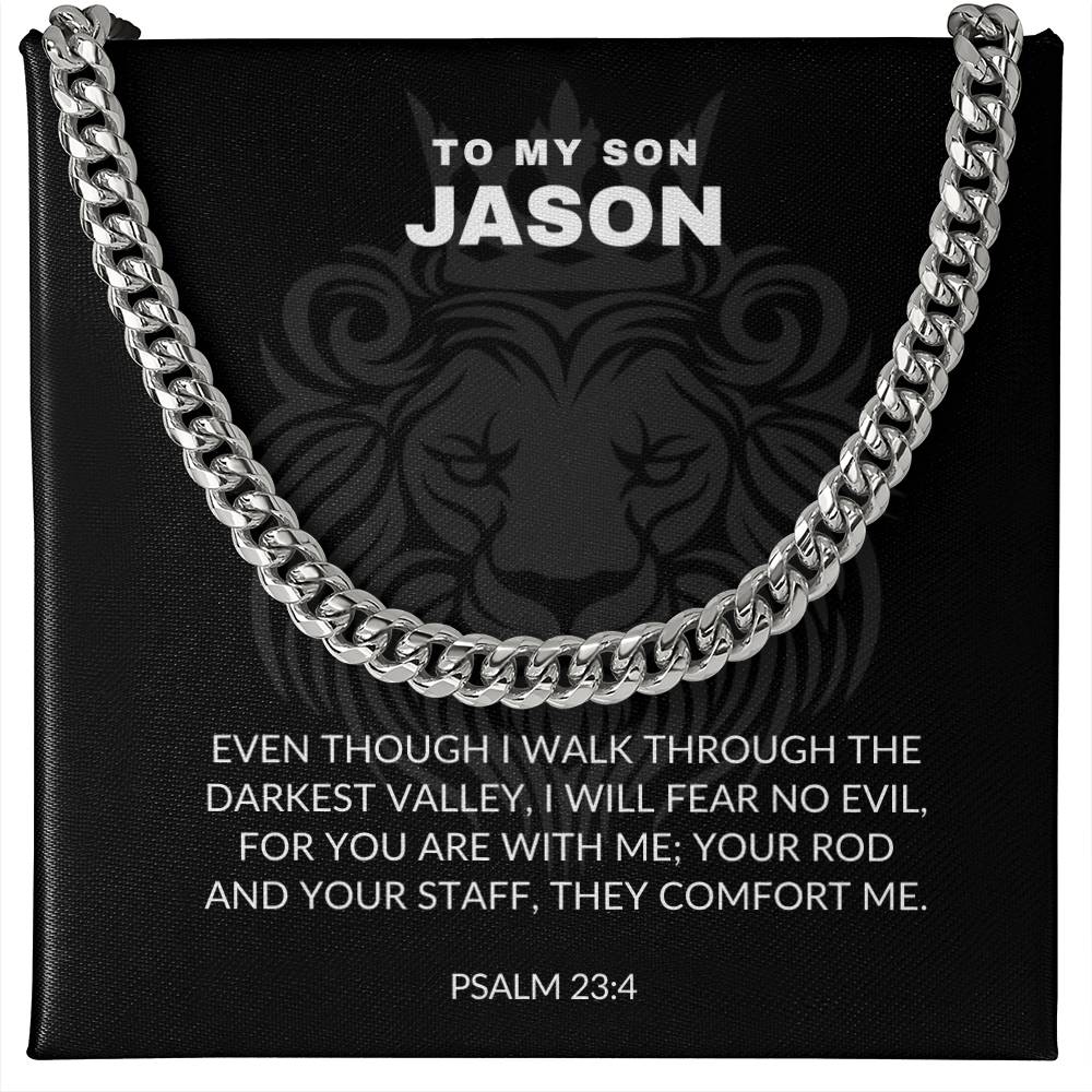 Psalms 23:4 - Cuban Link Chain