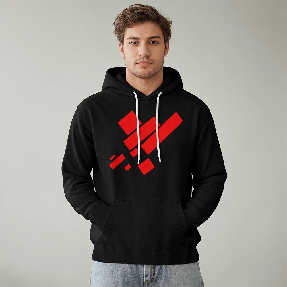 Suprematist Painting: Eight Red Rectangles (1915) on a hoodie