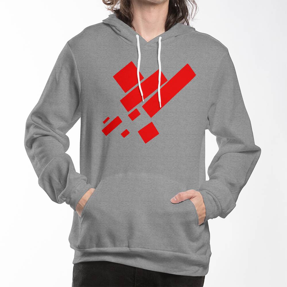 Suprematist Painting: Eight Red Rectangles (1915) on a hoodie
