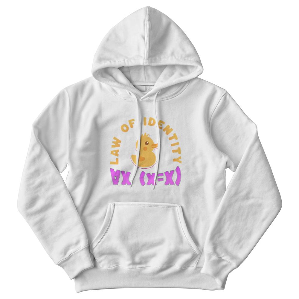 Law of Identity Duckie on a hoodie