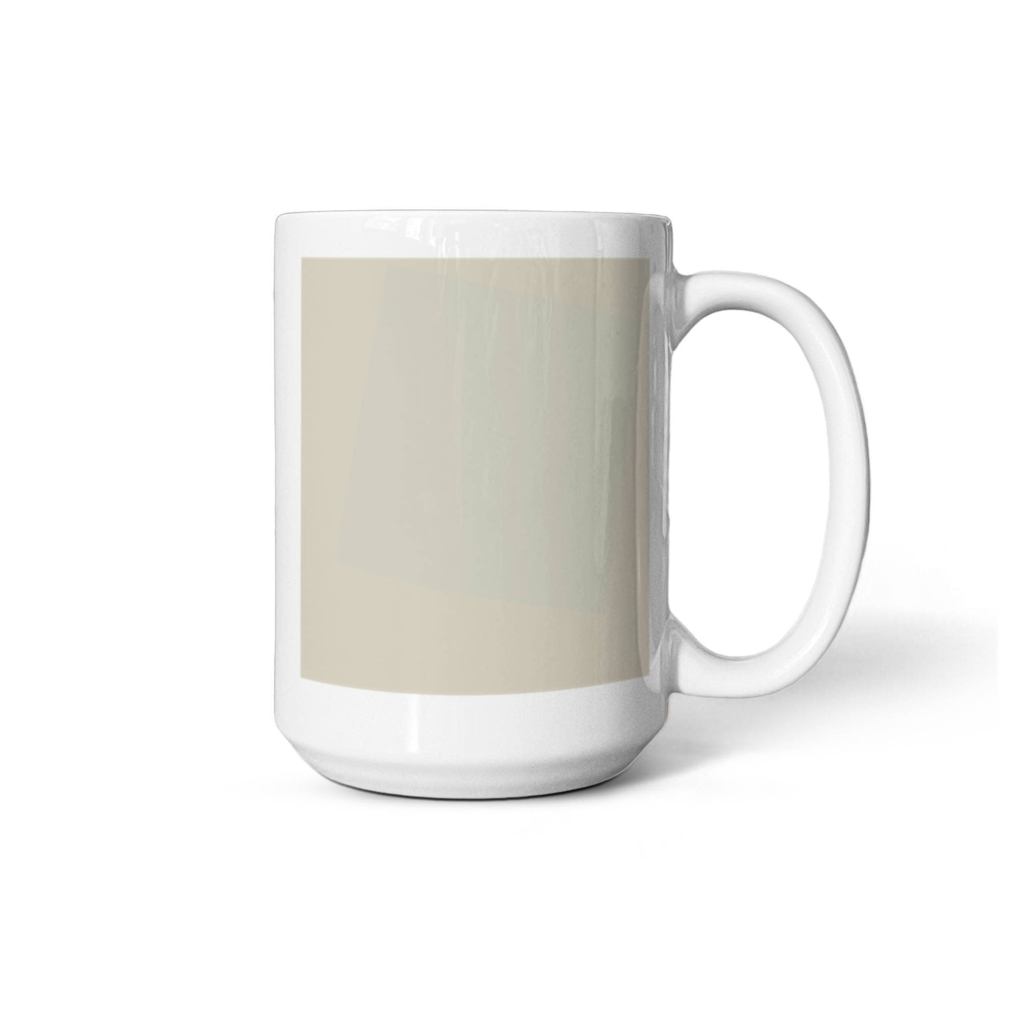 Suprematist Composition: White on White (1918) on a white mug