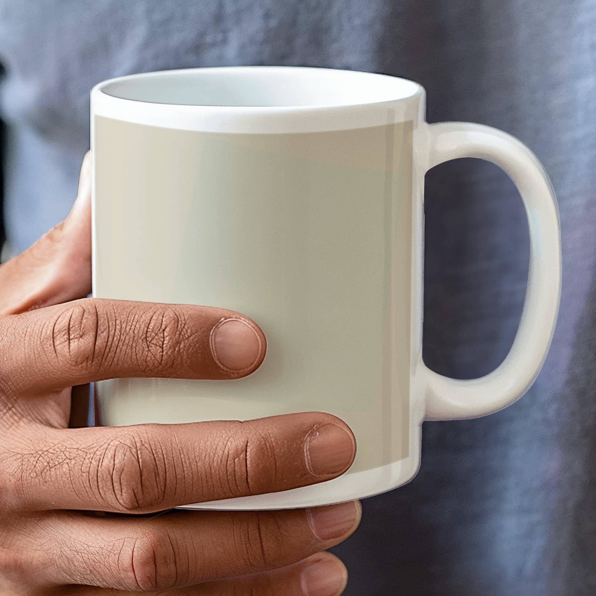 Suprematist Composition: White on White (1918) on a white mug