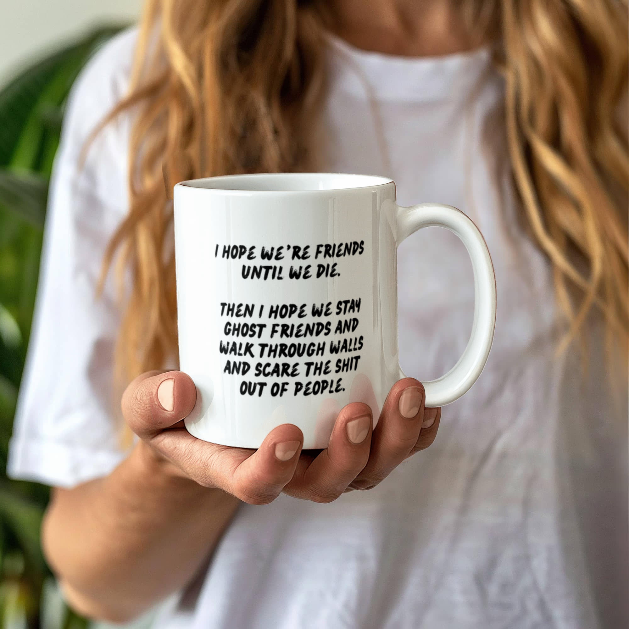 Friends Beyond Death - White Ceramic Mug