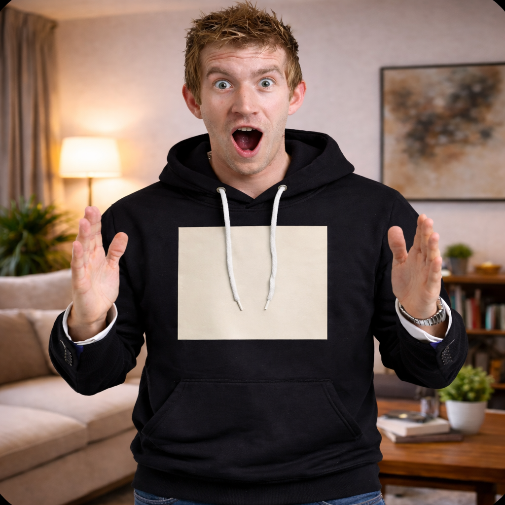 Suprematist Composition: White on White (1918) on a hoodie