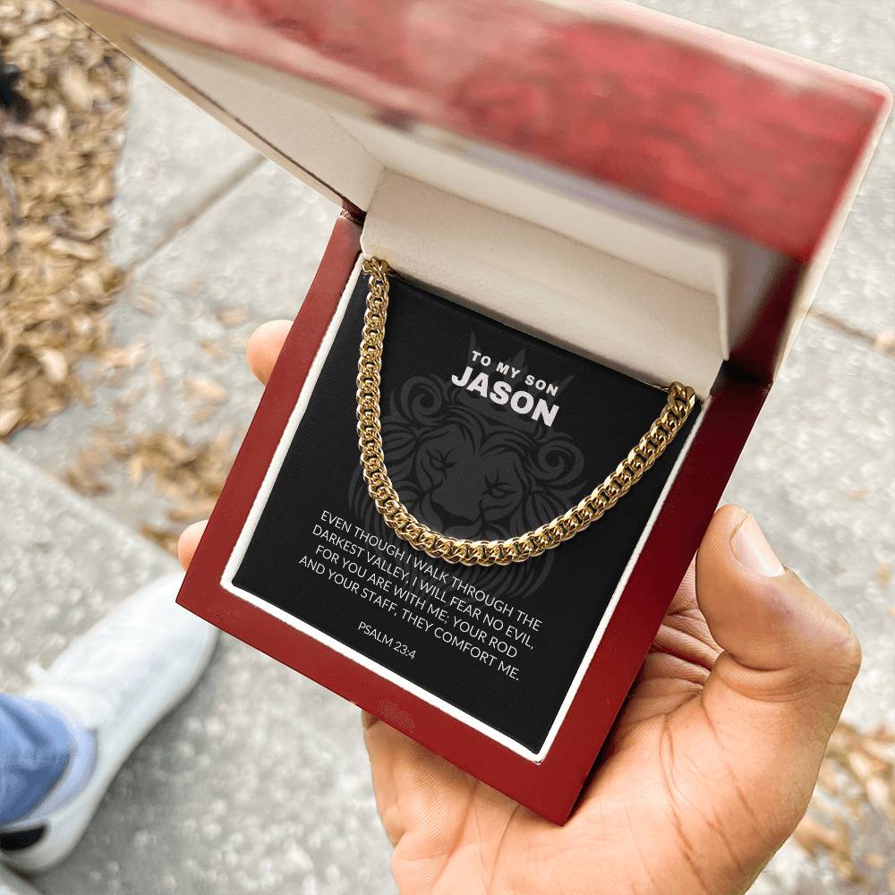 Psalms 23:4 - Cuban Link Chain