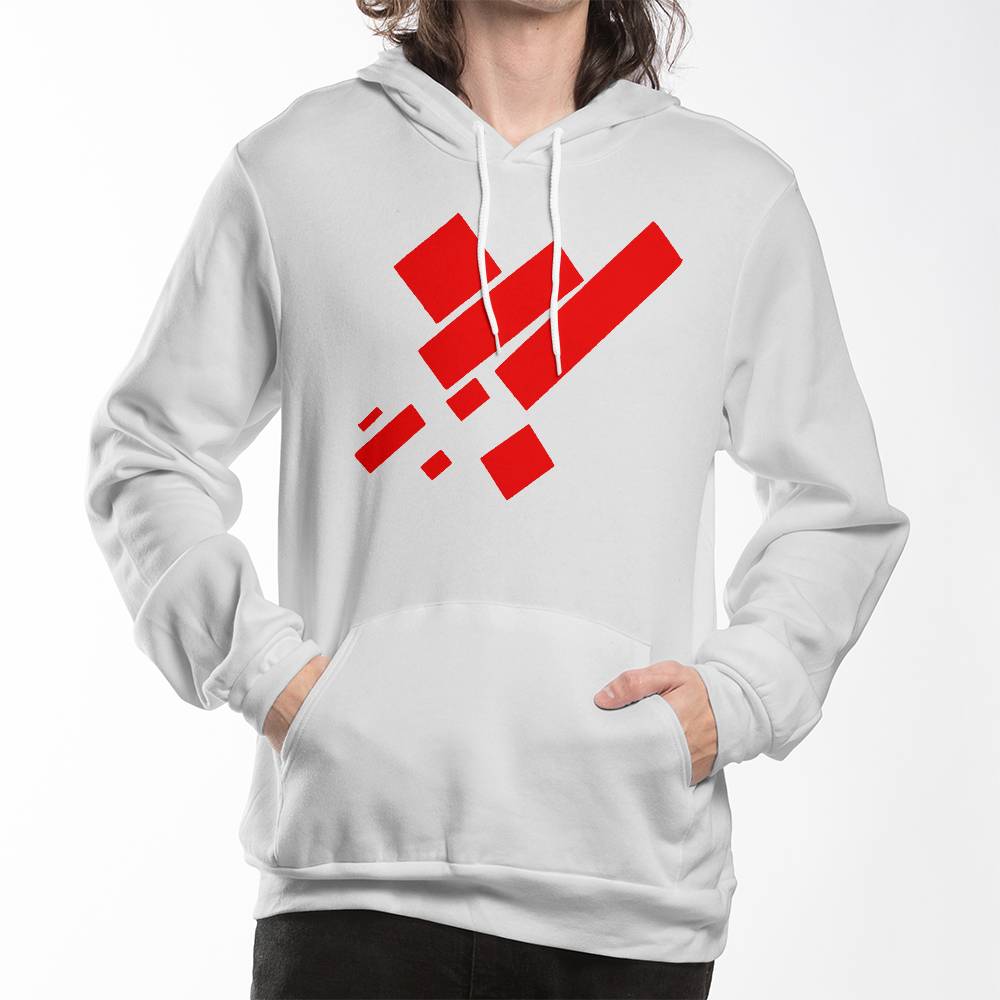 Suprematist Painting: Eight Red Rectangles (1915) on a hoodie
