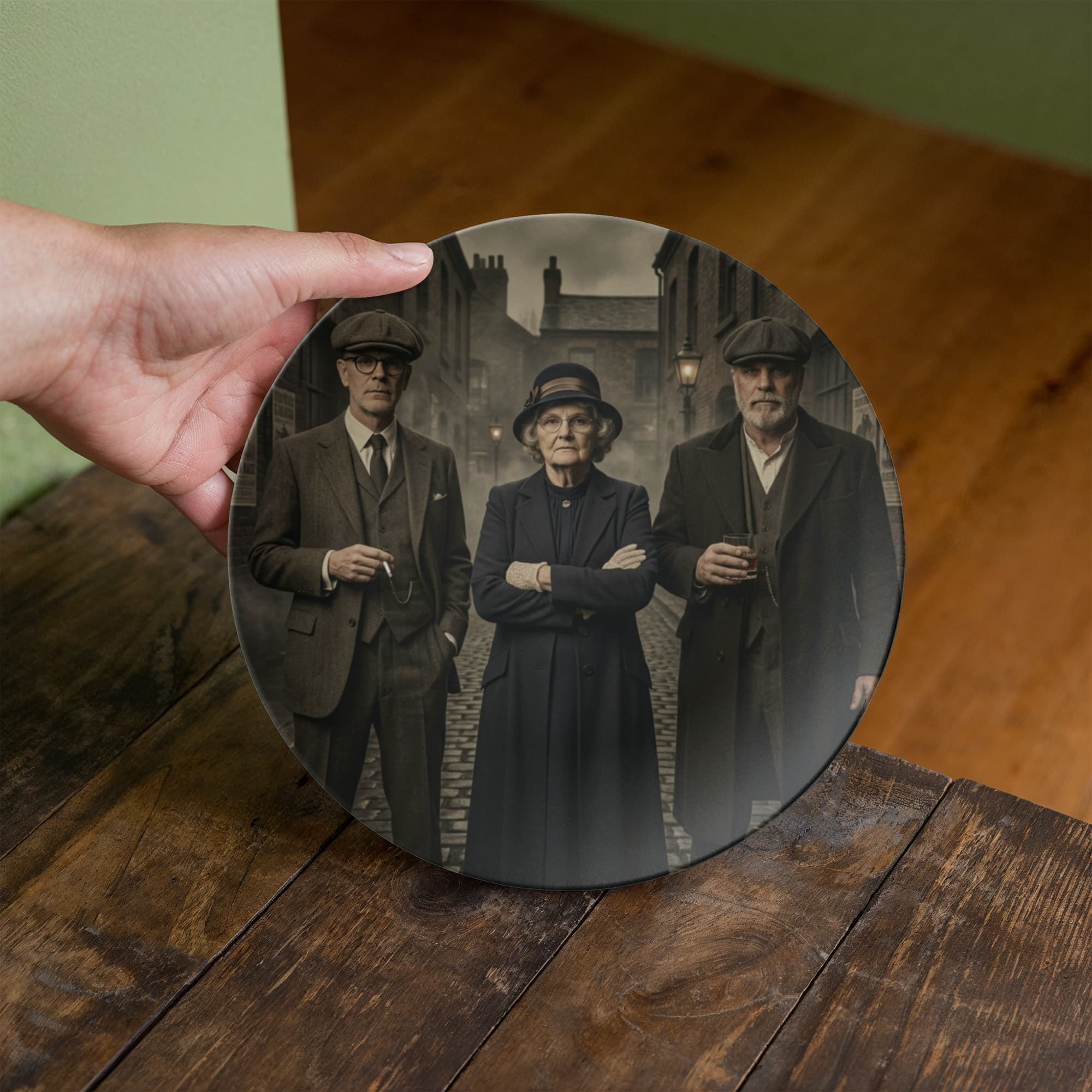 The Family Syndicate Plate™ – Custom Vintage Gangster Portrait (10”)