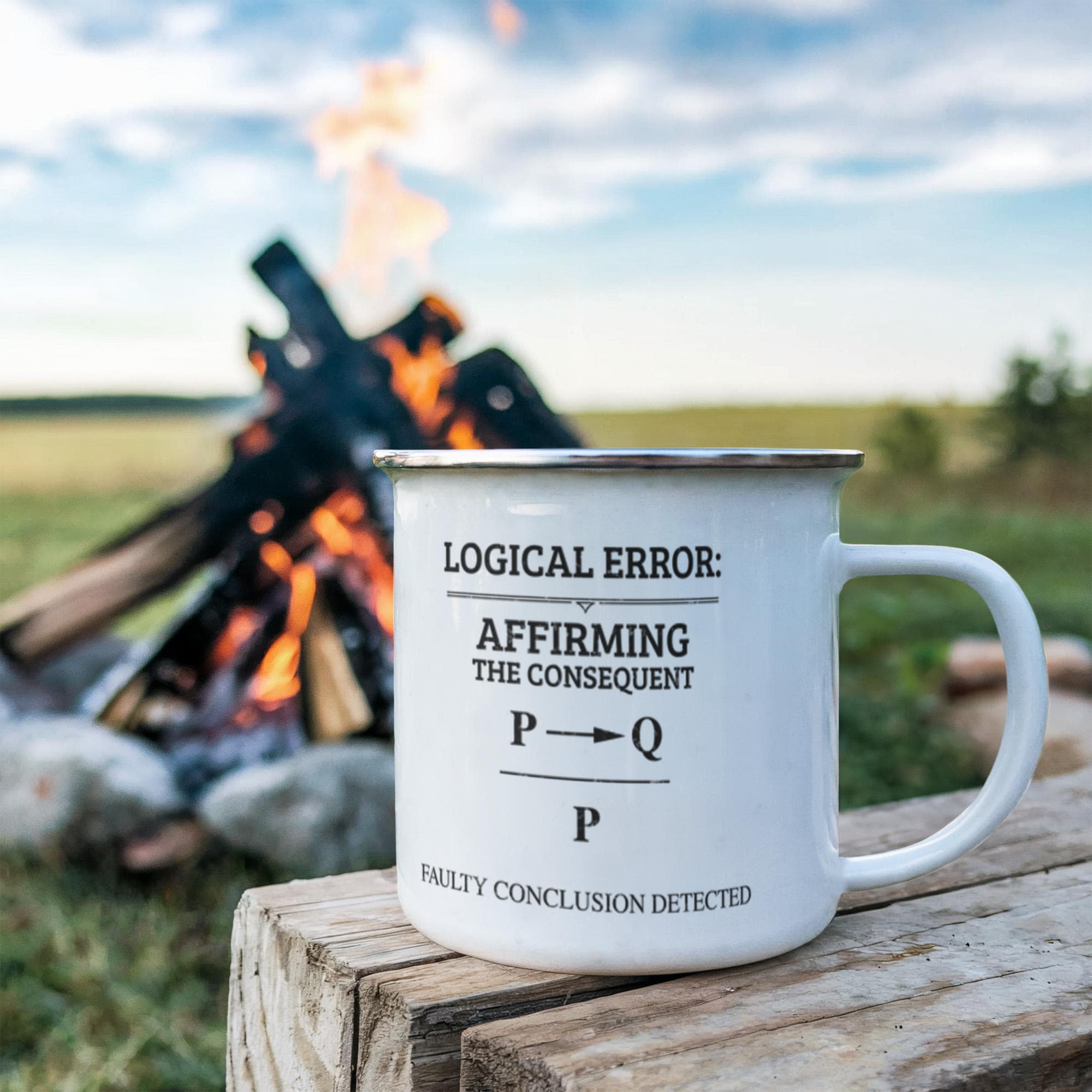 Logical Errors on enamel mugs