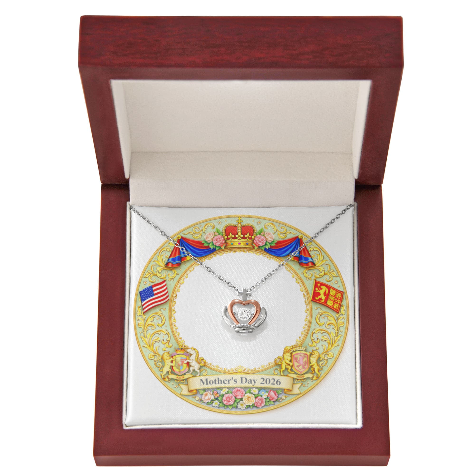Mother's Day 2026 - Crown Pendant Necklace
