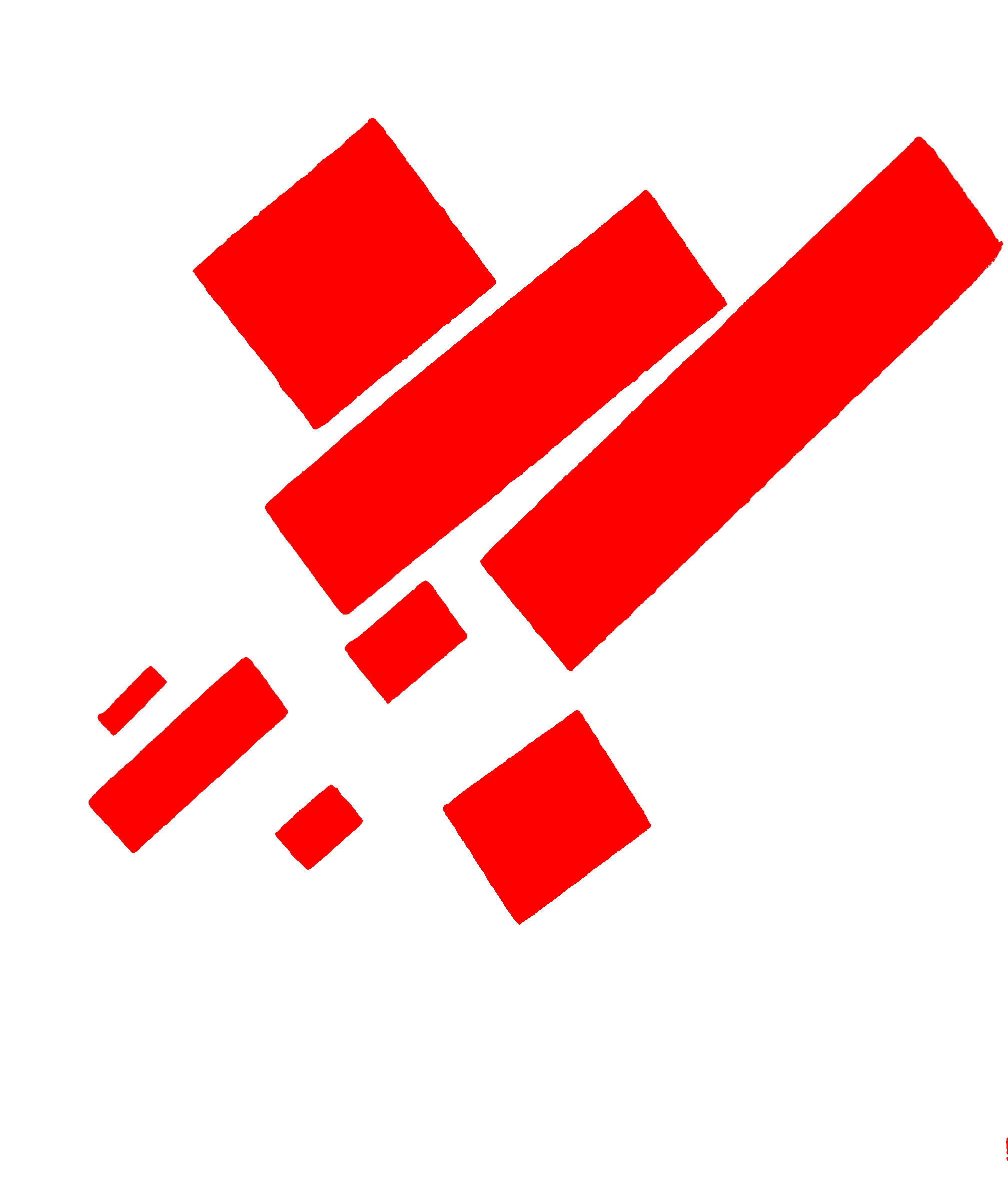 Suprematist Painting: Eight Red Rectangles (1915) on a white mug