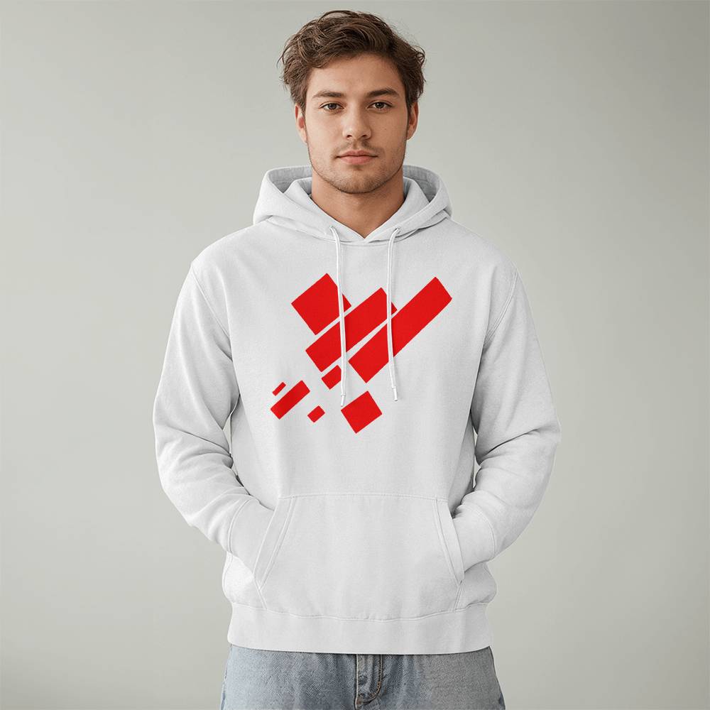 Suprematist Painting: Eight Red Rectangles (1915) on a hoodie