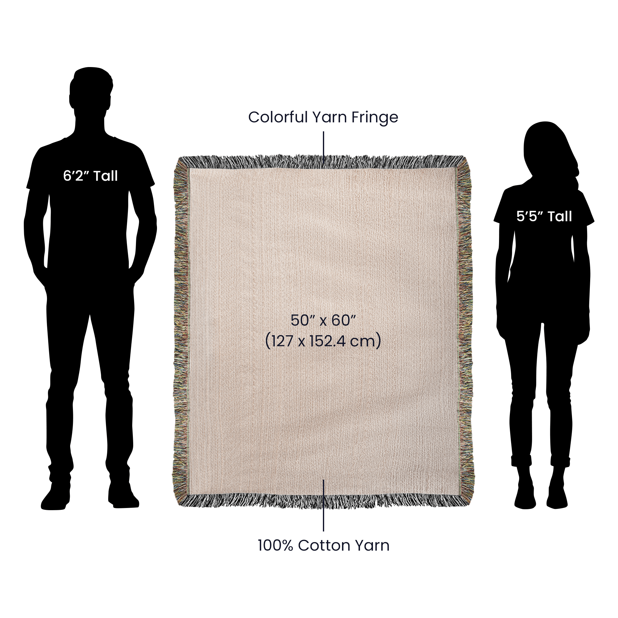 The Lovers Tarot Card Woven Blanket – Boho Cotton Throw | Mystical Tarot Tapestry | Cottagecore & Fantasy Home Decor Gift