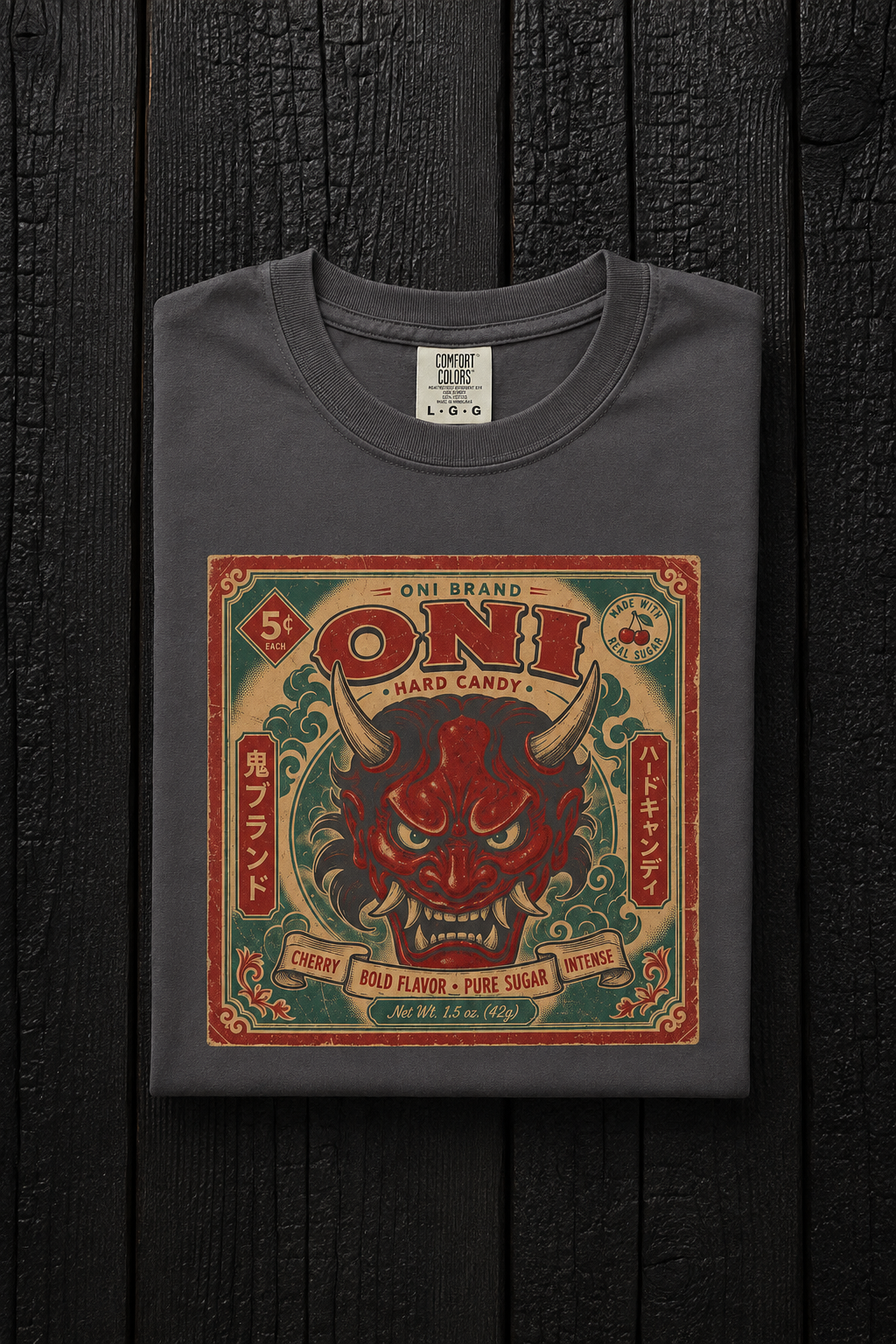 Oni Hard Candy Devil Mask Tee - Graphite