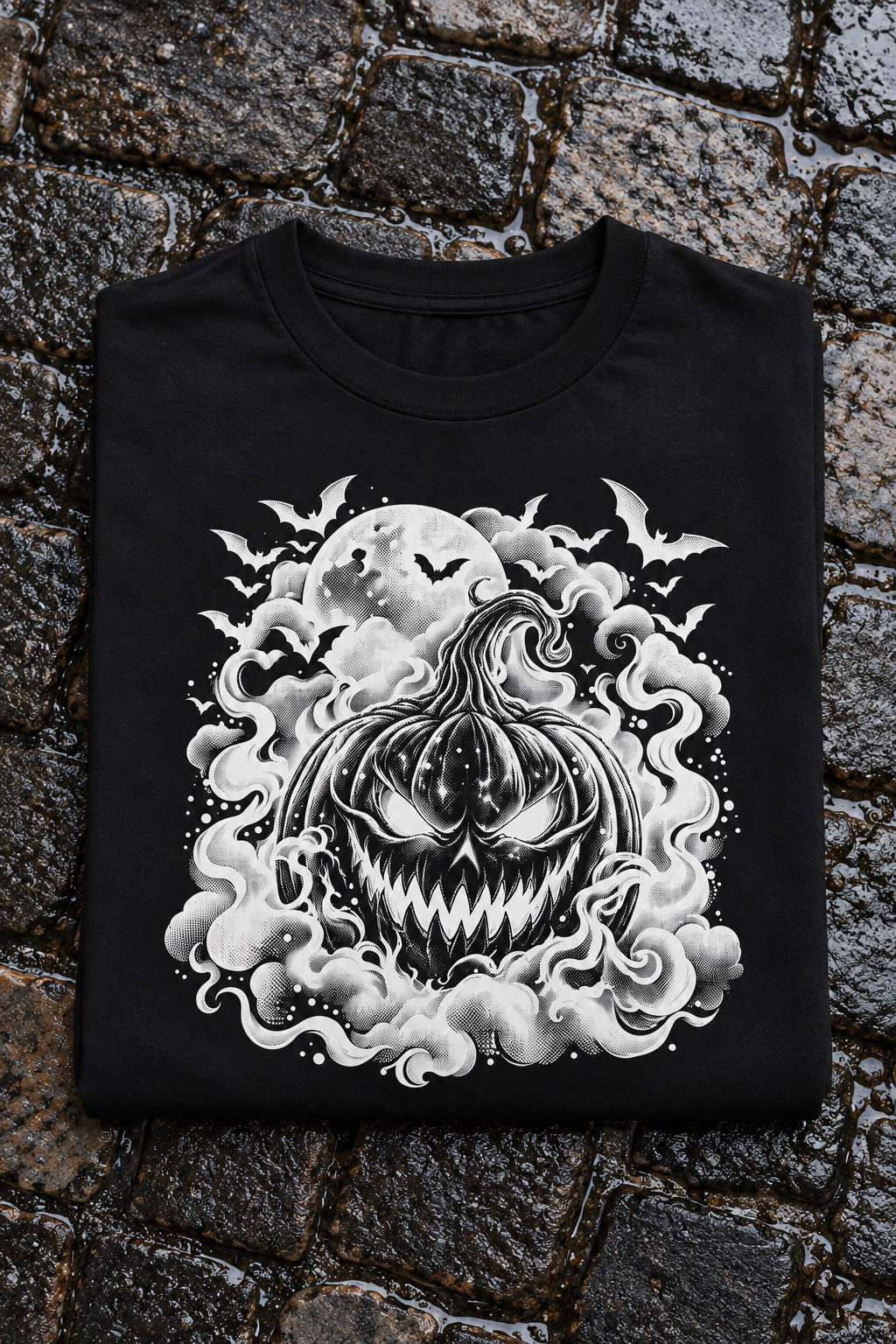 Vintage Jack-o'-Lantern Halloween Pumpkin Tee