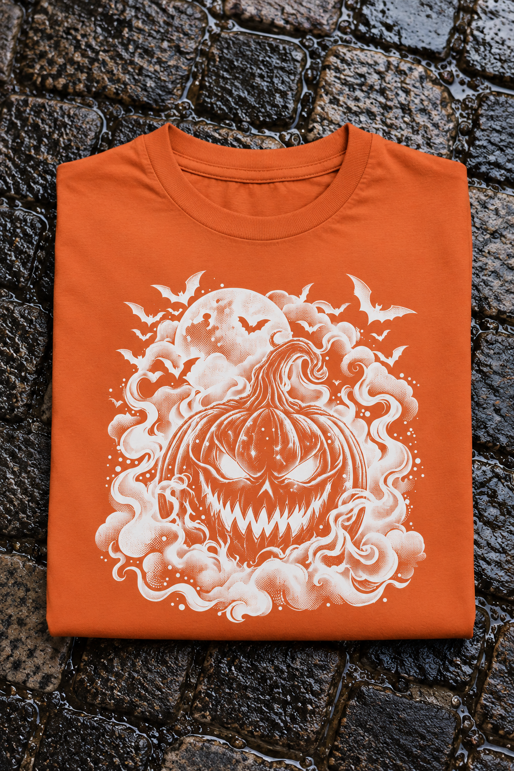 Vintage Jack-o'-Lantern Halloween Pumpkin Tee