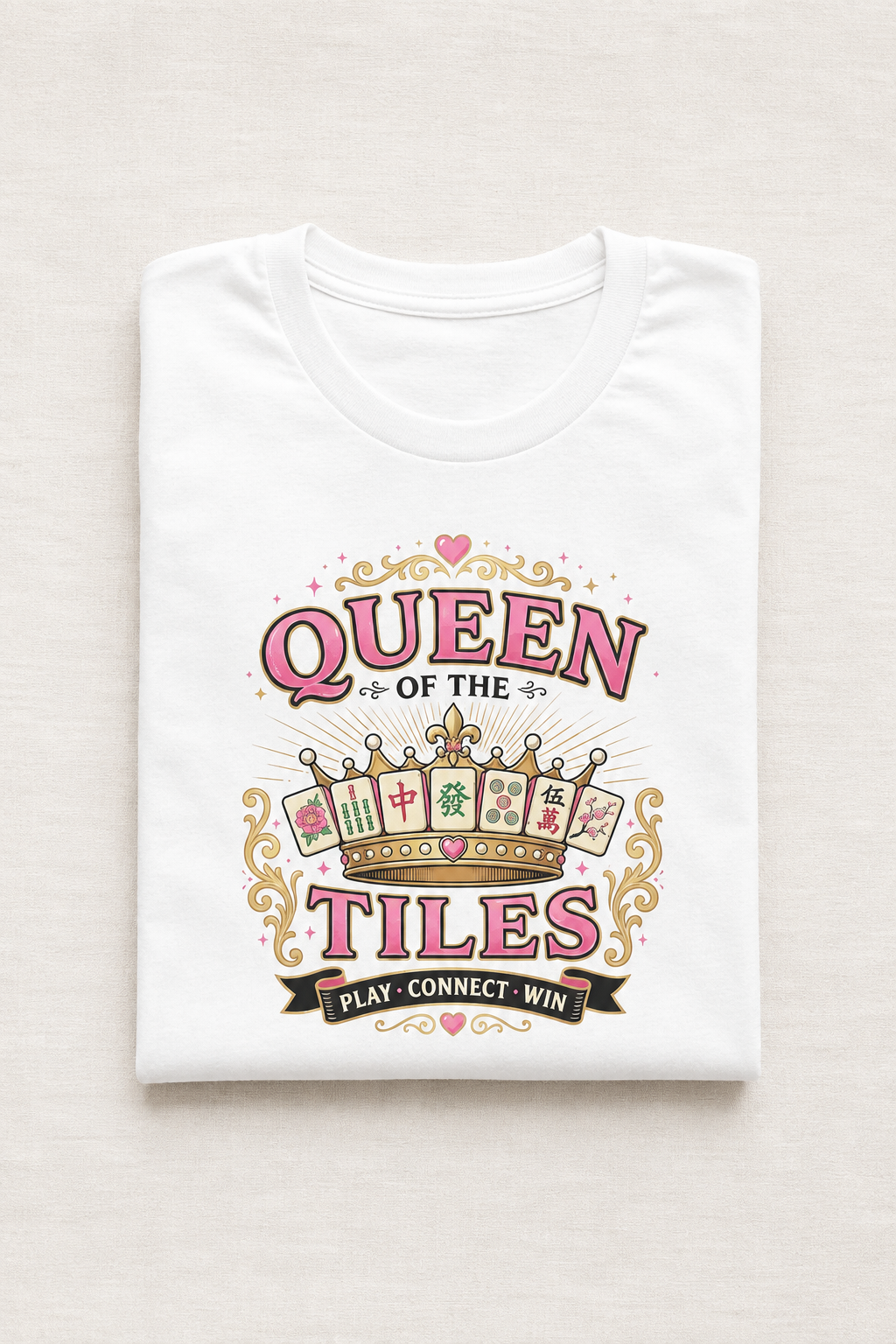 Queen of the Tiles T-Shirt - White