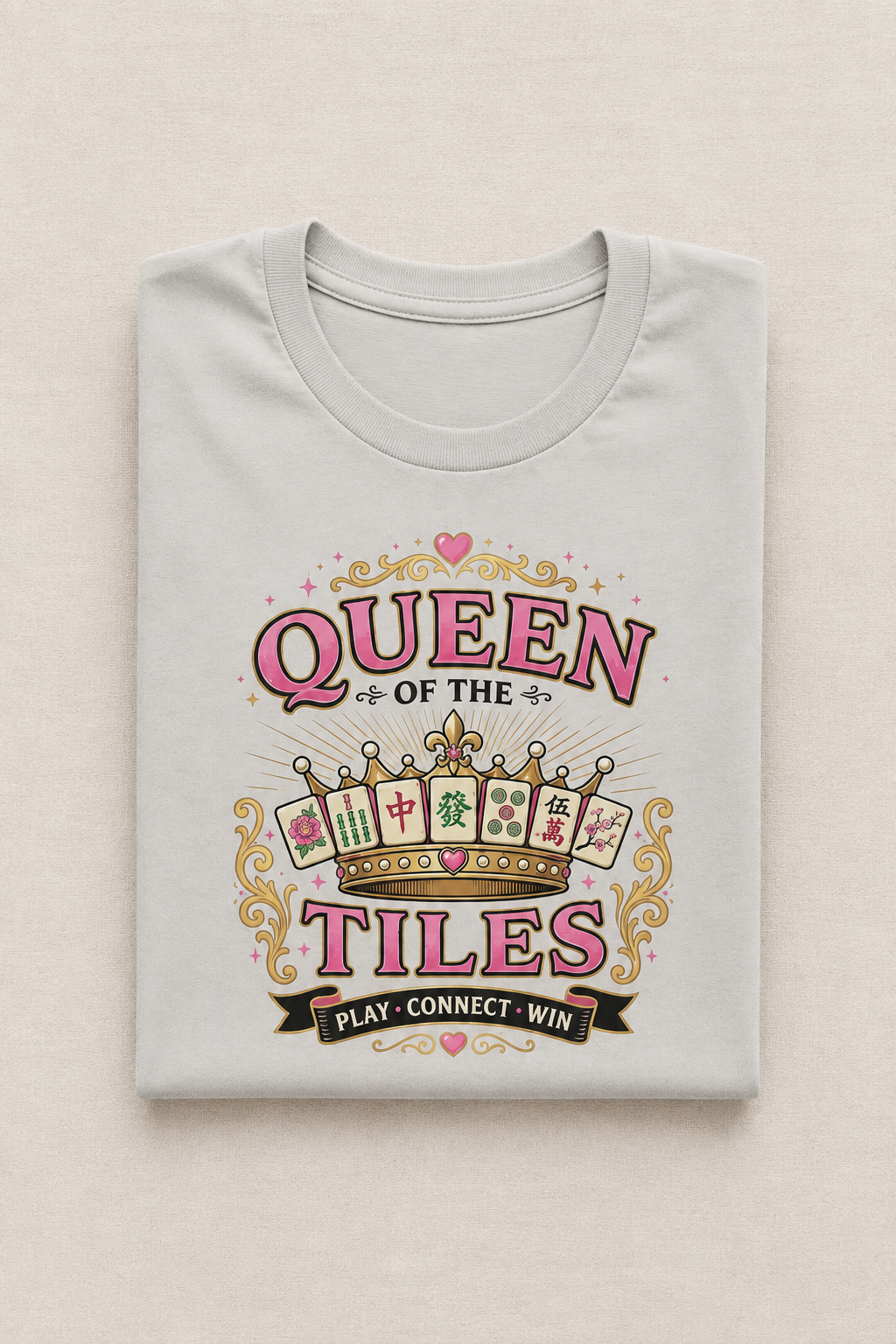 Queen of the Tiles T-Shirt - Silver